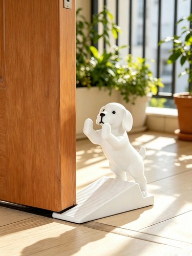 Cute puppy dog door - stopper, 3d