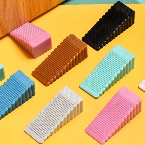 Silicone door stopper wedge - door,