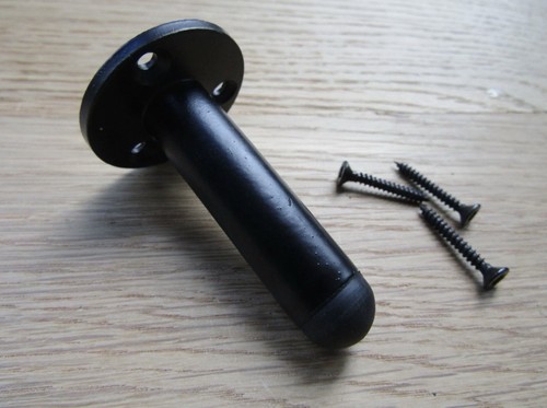 Matt black door stop - door,
