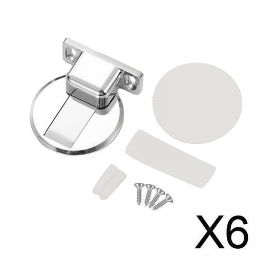 6xfloor suction door stopper - suction,