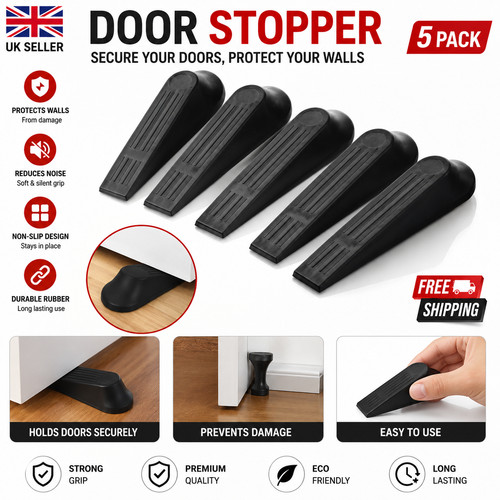 5pcs door stop wedge - door,