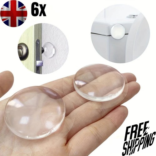 6pcs wall door handle stopper - wall,