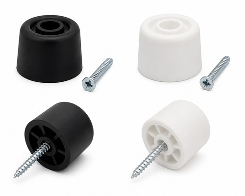 Rubber door stop - rubber, floor