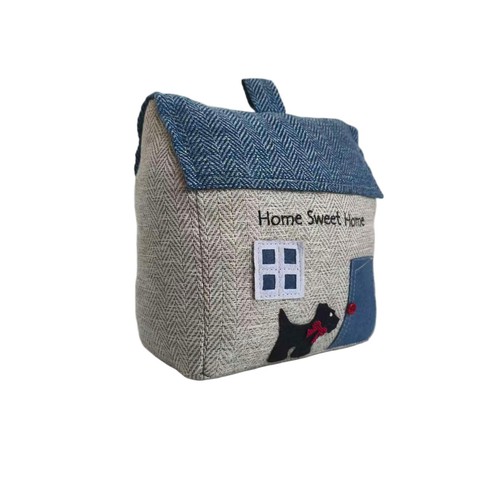 Door stopper house weighted - house,