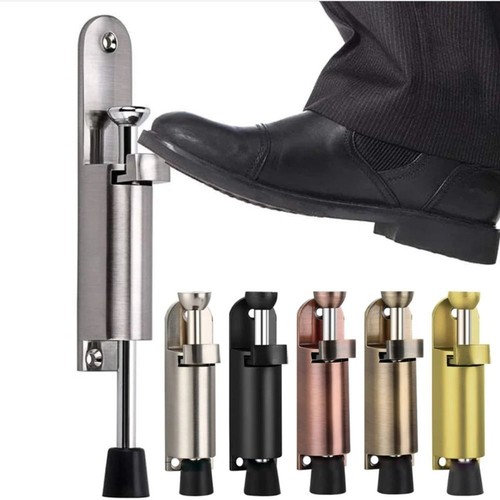 Telescopic door stopper - telescopic, spring